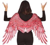 Ali rosse con piume 105x45 cm