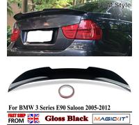 Ali spoiler bagagliaio posteriore PER BMW E90 3 SERIE M3 SALOON 316i 320d 330d 335i 2005-2011 PSM STYLE NERO LUCIDO BARRETTO AUILE