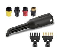 Ali2 7 pezzi per pulitore a vapore Kärcher Set di accessori in nylon ottone spazzola piatta accessori spazzole rotonde spazzola spazzola ugello esteso compatibile per Kärcher SC1 SC2 SC3 SC4 SC5 SC7
