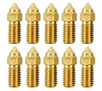 Aliaga 10 pezzi adatti per ElegooNeptune Serie 4 Ugelli Stampanti 3D Parti Ad Alta Temperatura 0.4mm Ugelli Kit Fit ForNeptune 4 Pro