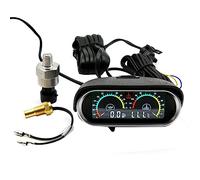 Aliaga 2 in 1 LCD Universale Auto Orizzontale Acqua Temp Manometro Olio Manometro 1/8NPT Adattatore Temperatura Acqua per Sensore 10mm
