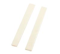 Aliaga 2 Pezzi pezzo di ricambio plastica beige Ponte Gambe di Dado per chitarra
