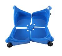 Aliaga 4 guide per tubi per auto, rullo per tubo flessibile per pneumatici auto, strumento di lavaggio in plastica per lavaggio auto, blu