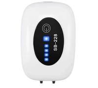 Aliaga Pompa ad aria per acquario Pompa per ossigeno ricaricabile USB per serbatoio di pesce Gorgogliatore ad alta capacità 4800 mAh batteria al litio, doppio foro di sfiato durevole facile da