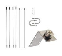 Aliaga RE-05 10-1300MHz Antenna Staffa a Terra Redical per Radio Mobile SO239-NMO Antenna Rafforzare per Stazione Base