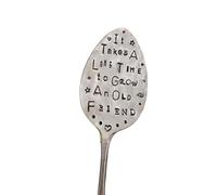 Aliaga Segnalibro da giardino, regalo dell'amicizia, marcatori da giardino, etichette per piante, marcatori per piante, cartello decorativo in metallo fai da te, n. 3