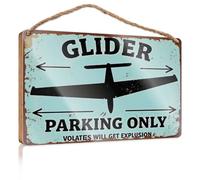 Aliante decorativo per porta della fattoria Solo parcheggio. I violatori saranno espulsi. Segnali da bar per uomo decorazioni per piscina all'aperto (15 x 28 cm)