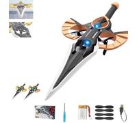 Aliante radiocomandato Flying Sword, spada volante a distanza, acrobazie a 360 gradi, controllo a 3 velocità,spada volante con controllo a 3 velocità, drone Flying Sword, for adolescenti e adulti(Oran