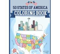Alica Poninski Publication 50 States USA Coloring Book (Tascabile)