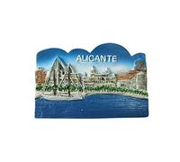 Alicante Spagna 3D magnete da frigorifero souvenir regalo, resina fatta a mano Alicante frigorifero magnete collezione decorazione casa e cucina