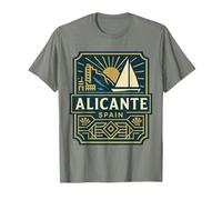 Alicante Spagna Costa Blanca Spagnolo Estate Maglietta