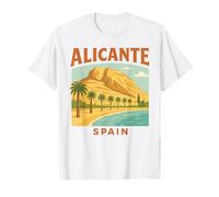 Alicante Spagna Costa Blanca Spagnolo Estate Maglietta