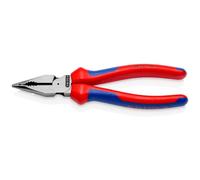 Alicate KNIPEX 08 22 185 Punta Fine 185 mm Manici Blu Rossi
