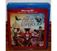 Alice A Attraverso Del Specchio Blu-Ray 3D + Fantasia Disney Nuovo (Senza