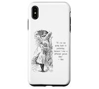 Alice Adventures Wonderland Vintage Libro Citazione Lewis Carrol Custodia per iPhone XS Max