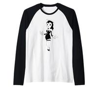 Alice Angelo gotico Angelo inviato dall'alto Vintage Cartoon Maglia con Maniche Raglan