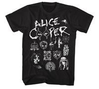 Alice Cooper - Collage - Maniche Corte - Adulto - T-Shirt