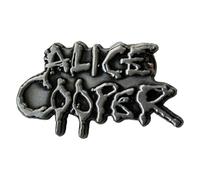 Alice Cooper Dripping Logo Pin Badge Size One Size