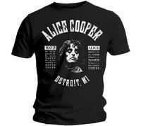 Alice Cooper Schools Out Testo Merchandise Ufficiale T-Shirt Nuovo