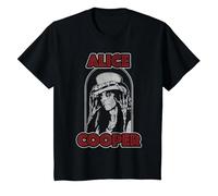 Alice Cooper Top Hat Red Maglietta, Bambini, Nero, 12 Anni