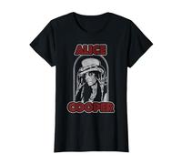 Alice Cooper Top Hat Red Maglietta, Donna, Nero, S
