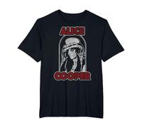 Alice Cooper Top Hat Red Maglietta, Uomo Taglie Grandi, Nero, 2X Tall
