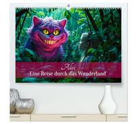Alice - Eine Reise durch das Wunderland (hochwertiger Premium Wandkalender 2027 DIN A2 quer), Kunstdruck in Hochglanz: Eine visuelle Reise ins Wunderland zwischen Traum und Wirklichkeit.