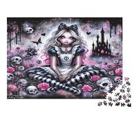 Alice gotica Puzzle 1000 Pezzi Carta riciclata per adulti Puzzle per adulti Gioco educativo con sfida Ottima idea regalo per creatività e regali 38x26cm/1000pcs