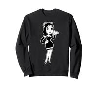 Alice gotico angelo vintage cartone animato blackwork Felpa