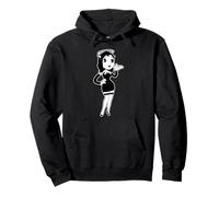 Alice gotico angelo vintage cartone animato blackwork Felpa con Cappuccio