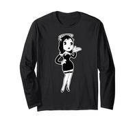 Alice gotico angelo vintage cartone animato blackwork Maglia a Manica