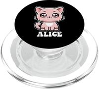 Alice, grazioso gattino per bambine, con nome Alice PopSockets PopGrip per MagSafe