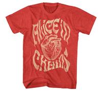 Alice IN Chains - Cuore - American Classici - Erica Rosso Adulto Manica Corta