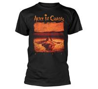 Alice in Chains T Shirt Distressed Dirt Band Logo Nuovo Ufficiale Uomo Nero Size XL