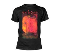 Alice in Chains T Shirt Jar of Flies Band Logo Nuovo Ufficiale Uomo Nero Size S