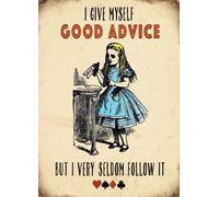 Alice IN Meravigliosa I Dai Me Stesso Buono Advice But Grande Acciaio Segno ( Og