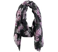Alice in Wonderland Cheshire Cat Unisex Sciarpa nero/viola 100% poliestere