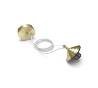 ALICE M S/G - SOSPENSIONE METALLO OTTONE PER VETRO ALICE V/G 1 LUCE ATTACCO E27