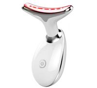 Alice. massaggio viso, anti-invecchiamento antirughe, vibrazioni, terapia luce EMS, calore 45°. effetto lifting, gua sha, l'infra rossa penetra il derma, stimola il collagene, ripolpa e rassoda. USB