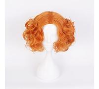 Alice Nel Paese Delle Meraviglie 2 Mad Hatter Tarrant Hightopp Parrucche Corto Arancione Resistente Al Calore Capelli Sintetici Perucas Costume Parrucca Cosplay Taglia Unica Cappellaio Matto