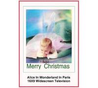 Alice nel paese delle meraviglie a Parigi: biglietto di auguri: Buon Natale