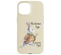 Alice nel Paese delle Meraviglie Coniglio Bianco Late The Hurrier I Go Custodia per iPhone 15