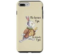 Alice nel Paese delle Meraviglie Coniglio Bianco Late The Hurrier I Go Custodia per iPhone 7 Plus/8 Plus