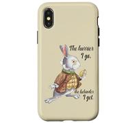 Alice nel Paese delle Meraviglie Coniglio Bianco Late The Hurrier I Go Custodia per iPhone X/XS