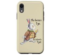 Alice nel Paese delle Meraviglie Coniglio Bianco Late The Hurrier I Go Custodia per iPhone XR