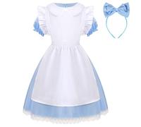 Alice nel Paese delle Meraviglie, Costume Principessa per Halloween Vestito Bambina Cosplay Party Wonderland