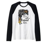 Alice nel Paese delle Meraviglie e il Gatto del Cheshire Maglia con Maniche Raglan