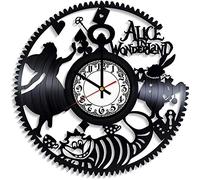 "Alice nel paese delle meraviglie" Film fantasy Disco in vinile Orologio da parete retrò Compleanno Capodanno Regalo di compleanno di Natale Personalità Creativo Design per la casa Decorazione murale