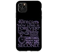 Alice nel paese delle meraviglie "How long is forever" (viola) Custodia per iPhone 11 Pro Max