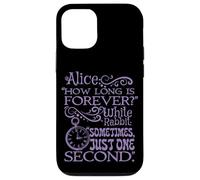 Alice nel paese delle meraviglie "How long is forever" (viola) Custodia per iPhone 12/12 Pro
